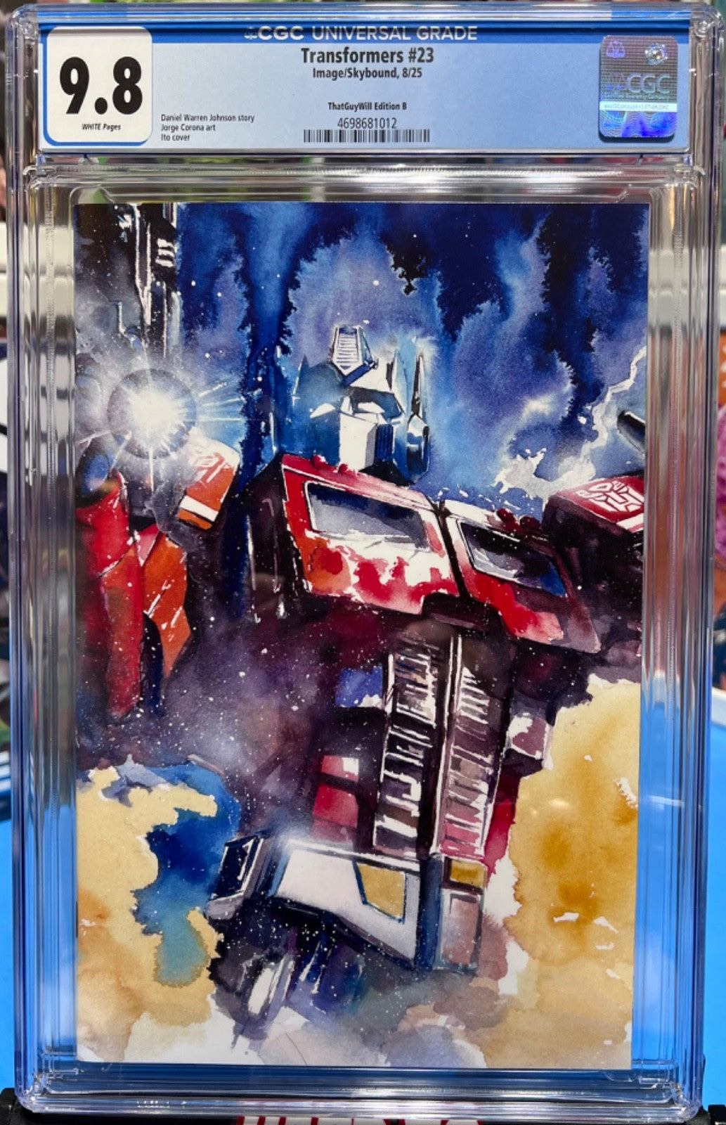 9.8 CGC TRANSFORMERS #23 EXCLUSIVE VIRGIN (WATERCOLOR) - ITO - LTD 750
