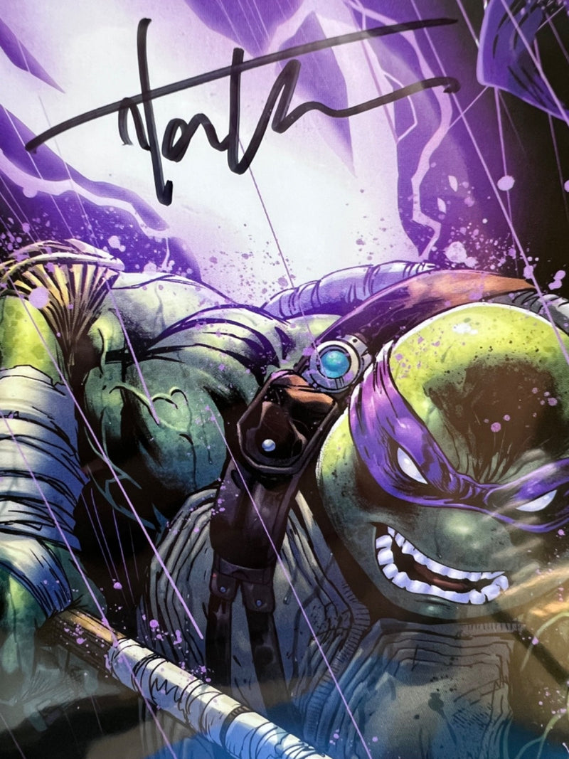TMNT TEENAGE MUTANT NINJA TURTLES #300 SIGNED VIRGIN EXCLUSIVE DONNY - KIRKHAM
