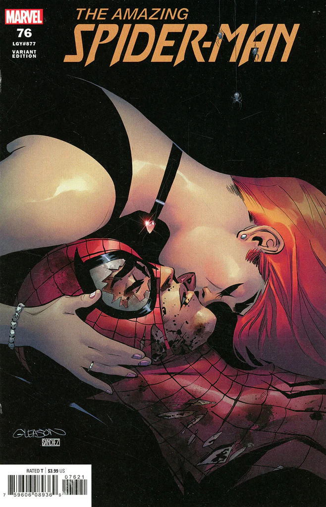 AMAZING SPIDER-MAN #76 INCENTIVE 1:25 - MJ - Gleason Kiss Cover LGY#877