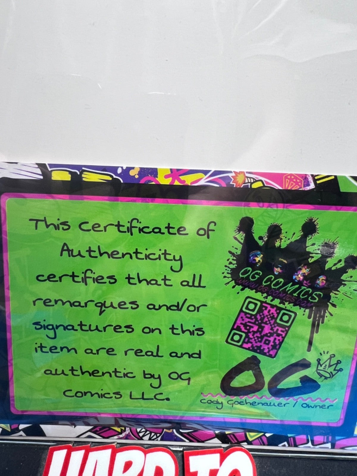 SKINBREAKER #1 SPOT FOIL THANK YOU 1 PER STORE SIGNED DAVID FINCH COA