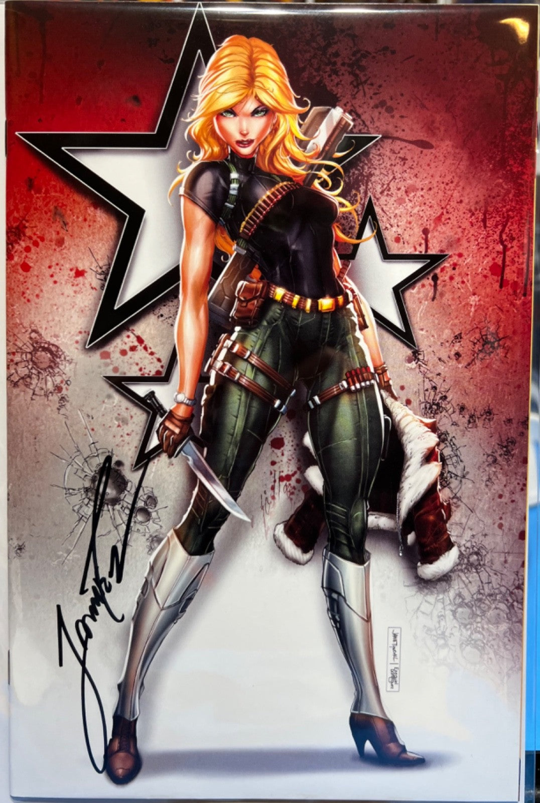 GI JOE #10 SIGNED VIRGIN EXCLUSIVE COVER GIRL - JAMIE TYNDALL  COA