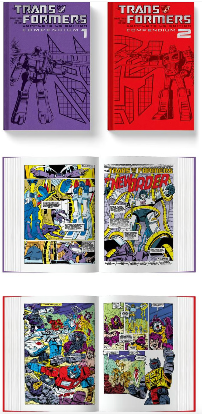 TRANSFORMERS COMPLETE US EDITION COMPENDIUM Vol 1 & 2 HARDCOVER KICKSTARTER