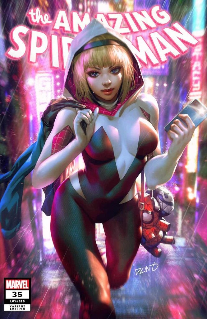 AMAZING SPIDER-MAN #35  NYCC EXCLUSIVE VIRGIN/TRADE - DERRICK CHEW - SPIDERGWEN