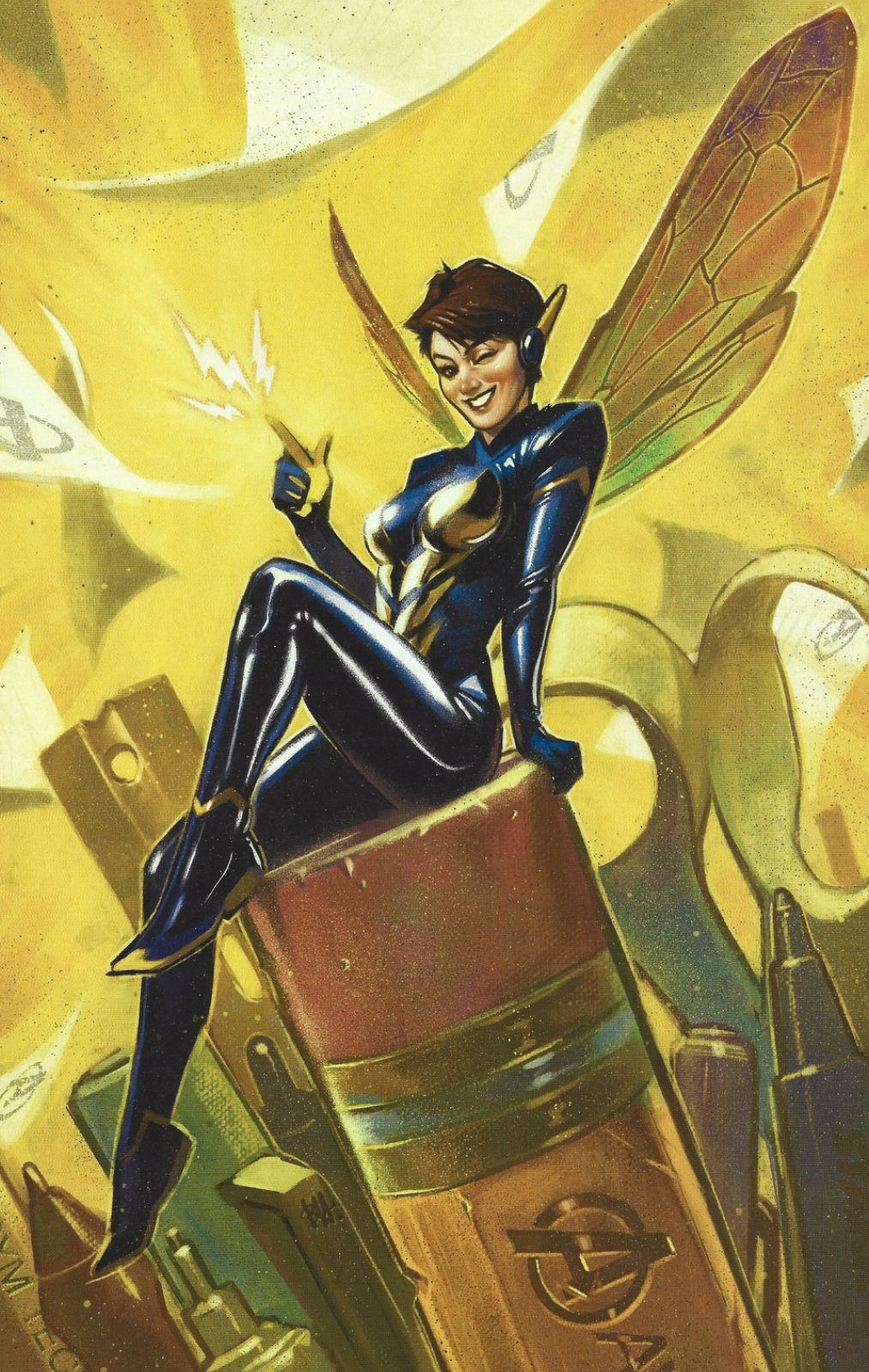 AVENGERS INC #2  1:50 VIRGIN INCENTIVE - WASP - BEN HARVEY 2023