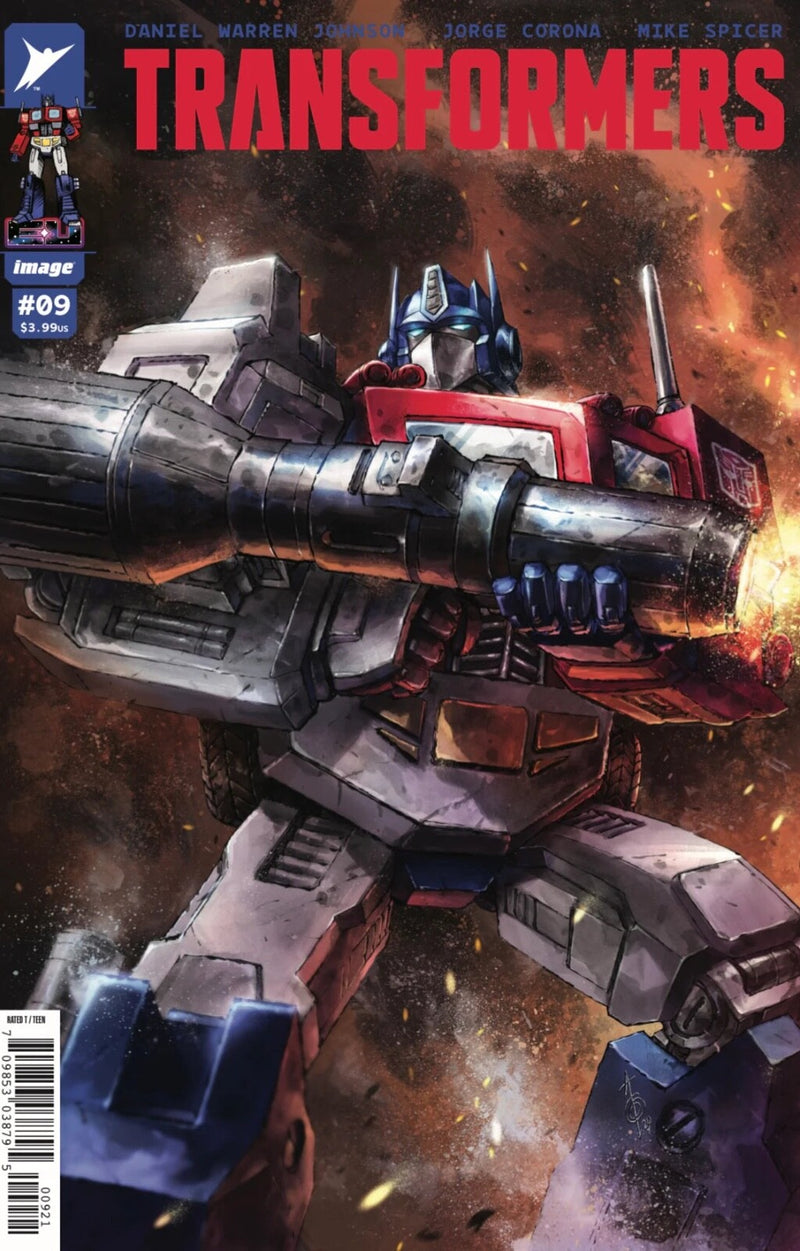 TRANSFORMERS #9 & #10 EXCLUSIVE CONNECTING COVER - ALAN QUAH OPTIMUS