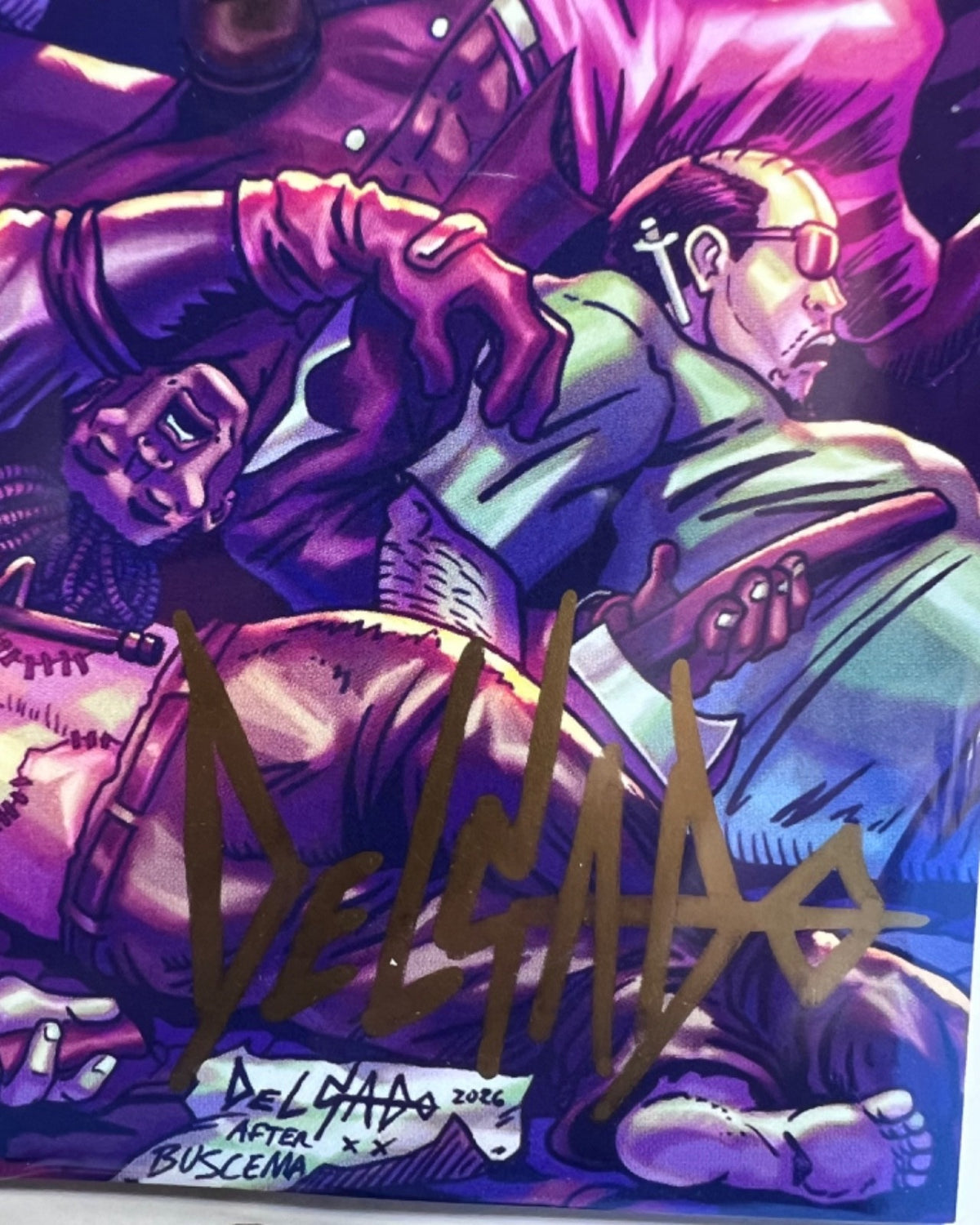 EXQUISITE CORPSES #12 EXCLUSIVE WOLVERINE 1 HOMAGE - GOLD SIGNED DELGADO  /COA