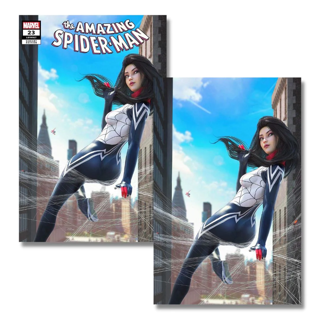 AMAZING SPIDER-MAN #23 EXCLUSIVE VIRGIN/TRADE - TIAGO DA SILVA - SILK