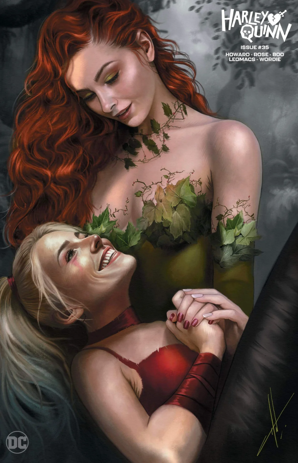 HARLEY QUINN #35 EXCLUSIVE MINIMAL/TRADE - CARLA COHEN  LTD 900 COA - POISON IVY