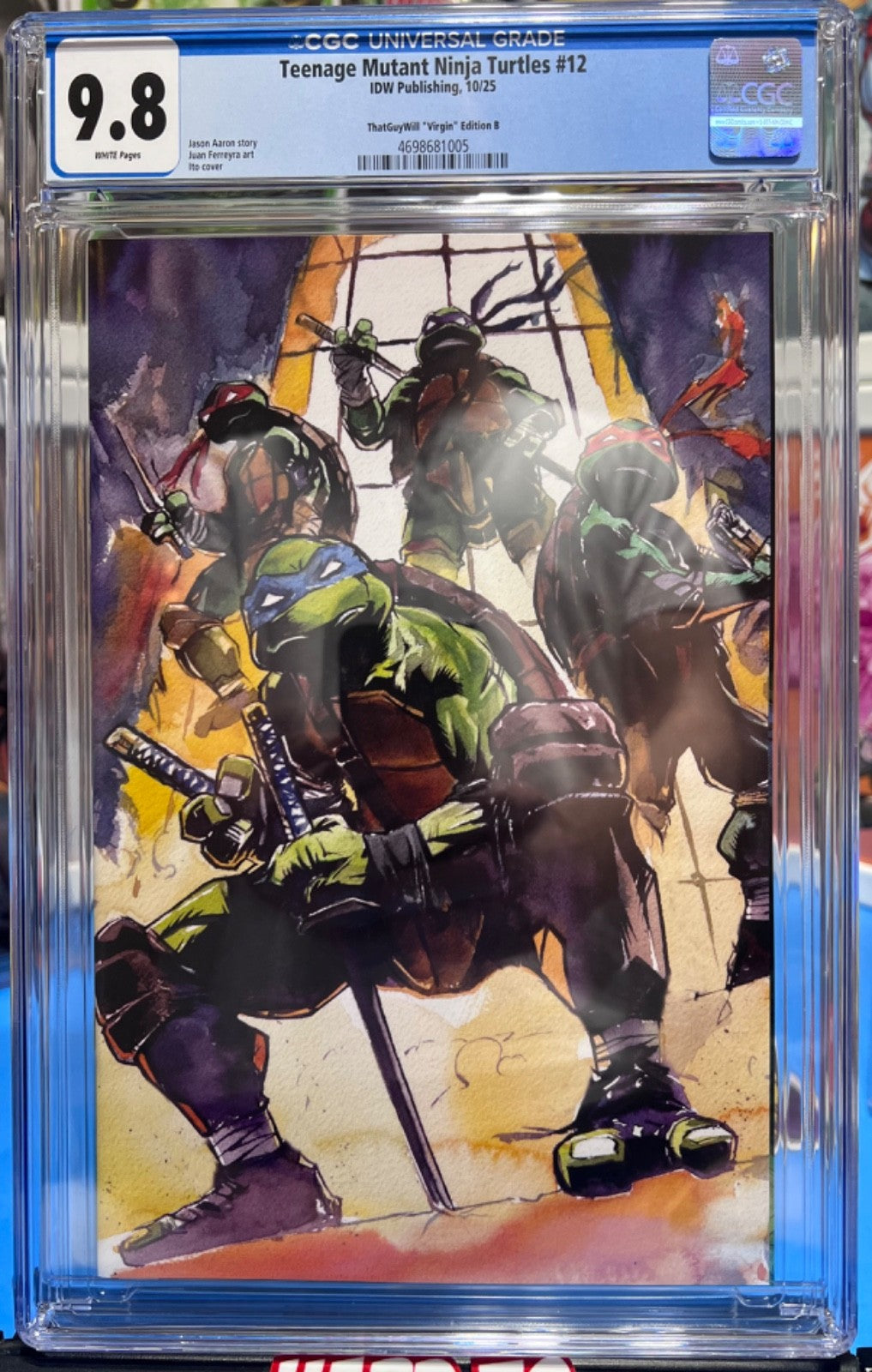 9.8 CGC TEENAGE MUTANT NINJA TURTLES #12 VIRGIN EXCLUSIVE - ITO - KEY ISSUE