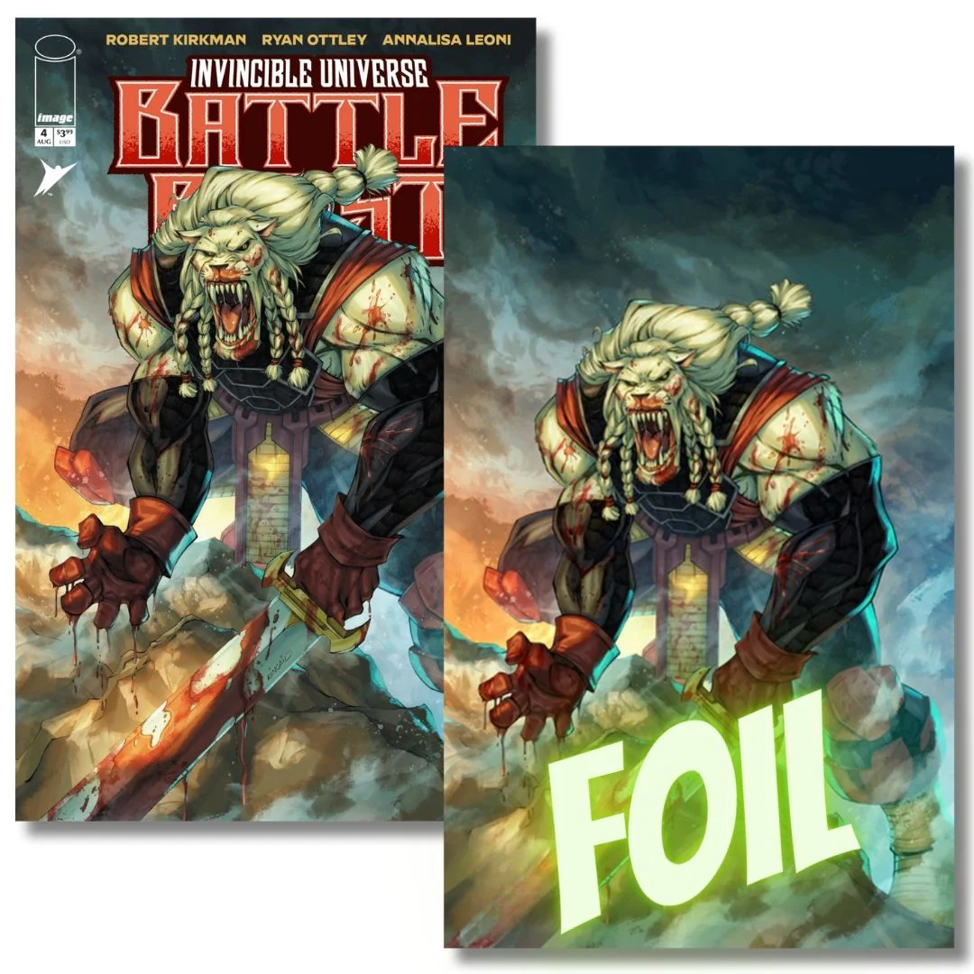 BATTLE BEAST #4 TRADE/VIRGIN FOIL EXCLUSIVE - KINCAID - LTD 1K - INVINCIBLE