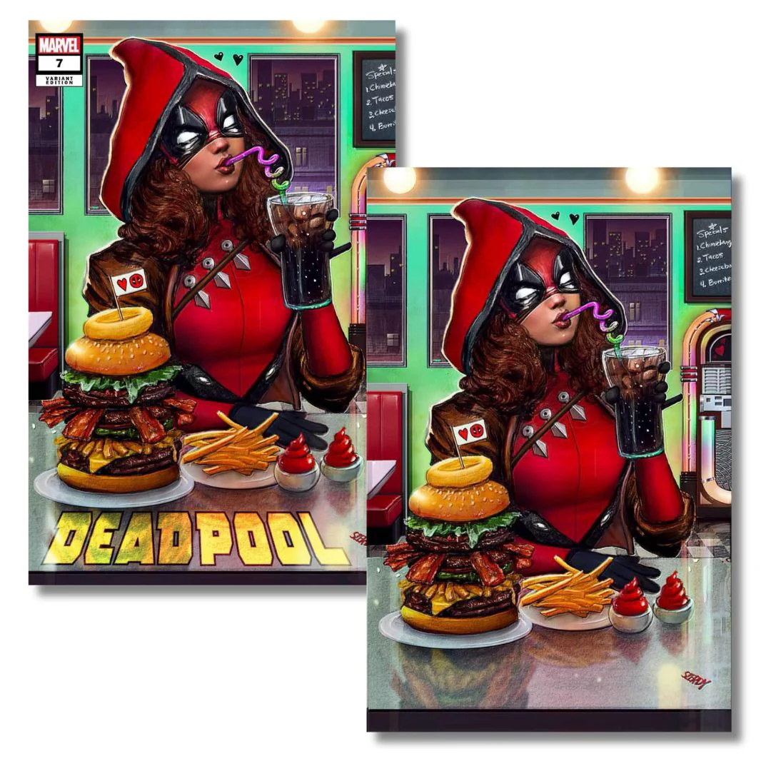 DEADPOOL #7 EXCLUSIVE VIRGIN/TRADE - 1ST DAUGHTER ELLIE AS DEADPOOL - SZERDY