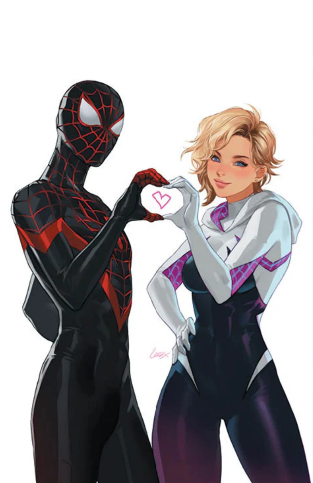 MILES MORALES SPIDER-MAN #35 EXCLUSIVE VIRGIN - SPIDER-GWEN - LEIRIX