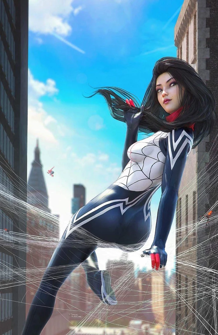 AMAZING SPIDER-MAN #23 EXCLUSIVE VIRGIN/TRADE - TIAGO DA SILVA - SILK