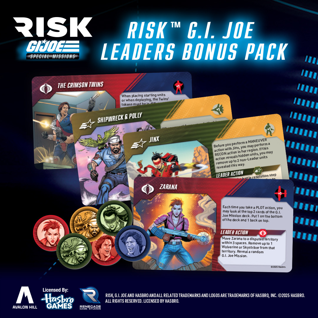GI JOE RISK SPECIAL MISSIONS KICKSTARTER EXCLUSIVE with BONUS PACK - SEALED