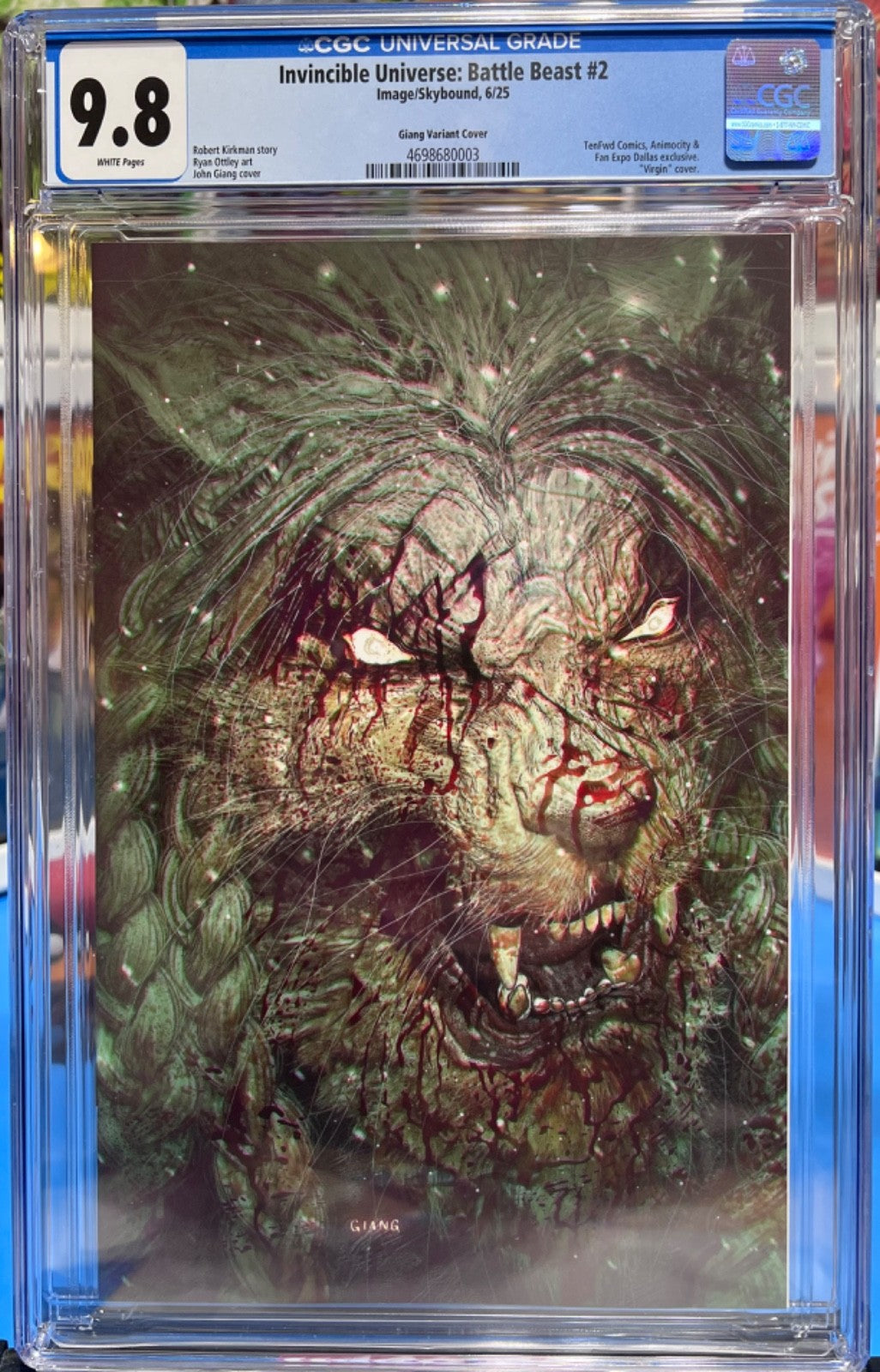 9.8 CGC INVINCIBLE UNIVERSE BATTLE BEAST #2 VIRGIN EXCLUSIVE - JOHN GIANG