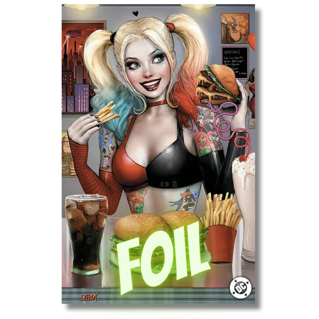 HARLEY QUINN #45 EXCLUSIVE FOIL/VIRGIN/TRADE SET - SZERDY