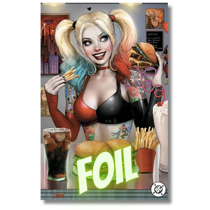 HARLEY QUINN #45 EXCLUSIVE FOIL/VIRGIN/TRADE SET - SZERDY