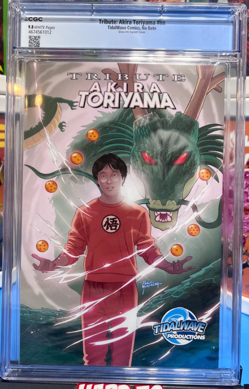 9.8 CGC AKIRA TORIYAMA TRIBUTE VEGETA DRAGON BALL Z  VIRGIN EXCLUSIVE - GRASSETT
