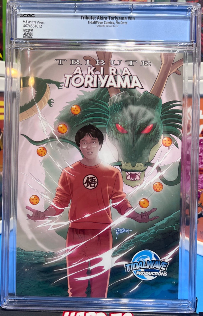 9.8 CGC AKIRA TORIYAMA TRIBUTE VEGETA DRAGON BALL Z  VIRGIN EXCLUSIVE - GRASSETT