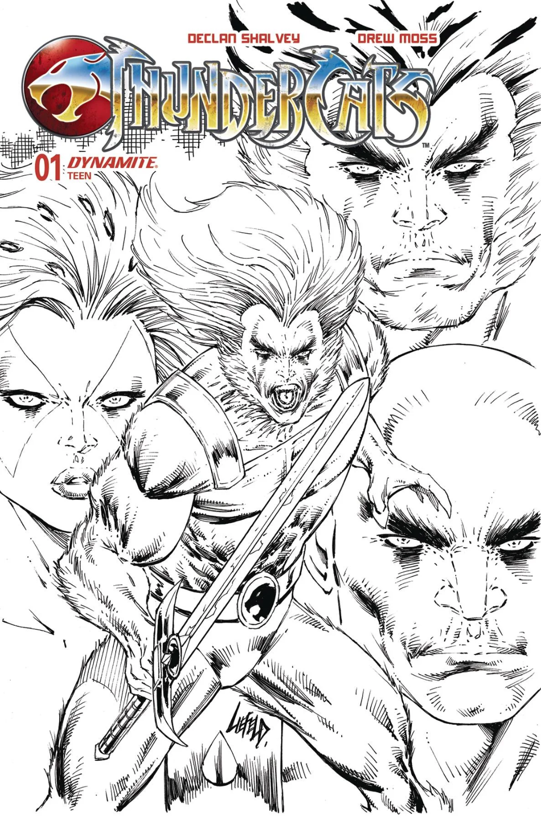 THUNDERCATS #1 LIEFELD 1:10 SKETCH & 1:15 VIRGIN - INCENTIVE SET