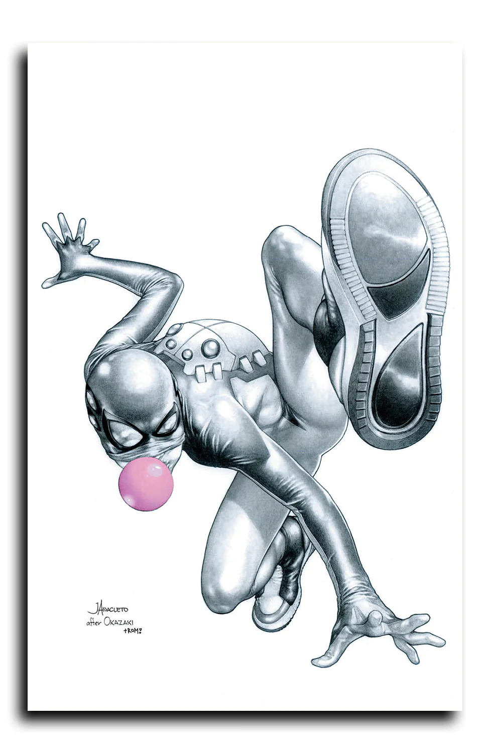 SPIDER-BOY #1 - EXCLUSIVE COLOR SPLASH & TRADE - Jay Anacleto - BUBBLE GUM