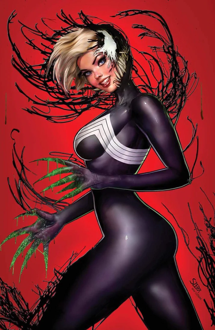 VENOM #32 EXCLUSIVE VIRGIN/TRADE - SPIDER-GWEN - NATHAN SZERDY  LTD 600 COA