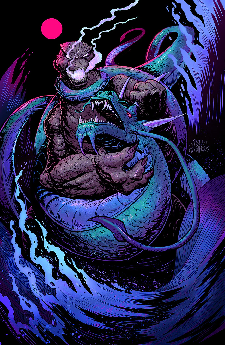 GODZILLA RIVALS vs MANDA #1 VIRGIN EXCLUSIVE - SMALLMAN LTD 600