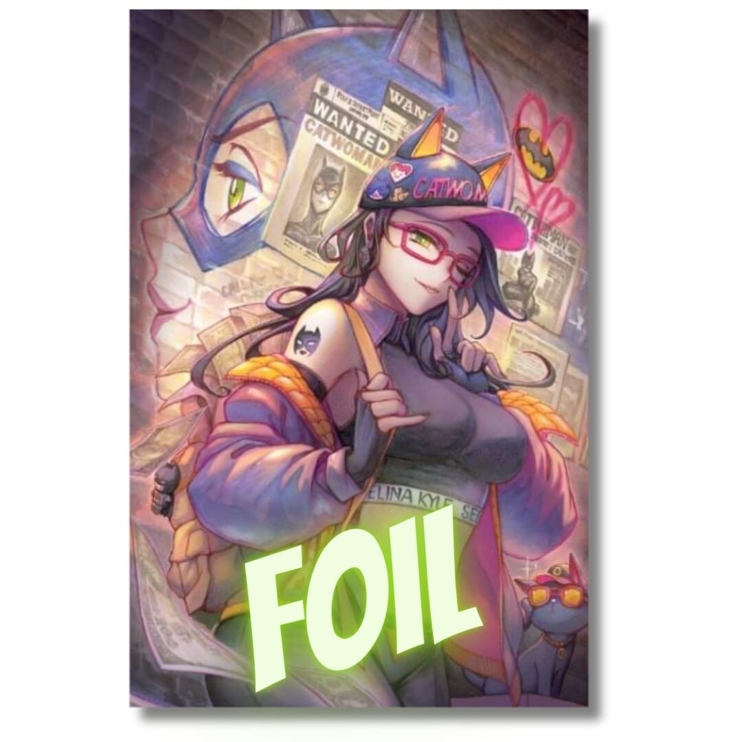 CATWOMAN #66 EXCLUSIVE VIRGIN FOIL - RACHTA LIN - LTD 1K