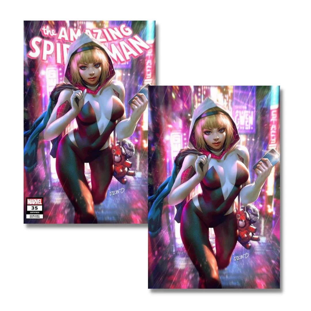 AMAZING SPIDER-MAN #35  NYCC EXCLUSIVE VIRGIN/TRADE - DERRICK CHEW - SPIDERGWEN
