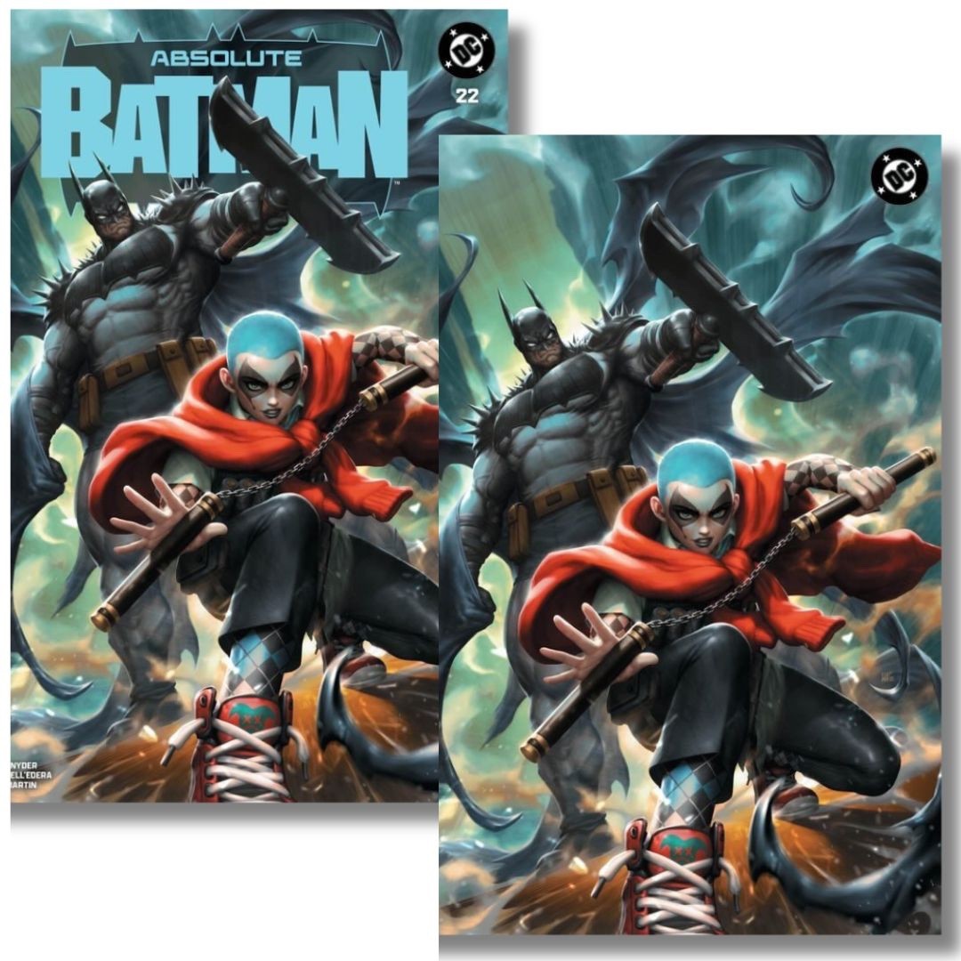 ABSOLUTE BATMAN #22 EXCLUSIVE VIRGIN & TRADE - ORIGIN HARLEY QUINN - KUNKKA