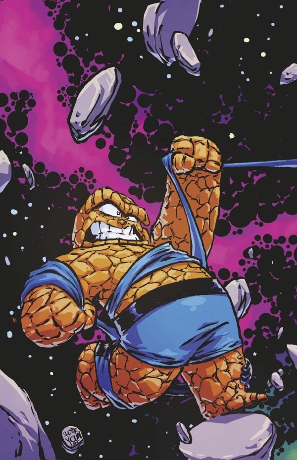 1:25 FANTASTIC FOUR #1 VIRGIN 2ND PRINT - SKOTTIE YOUNG - LOW PRINT