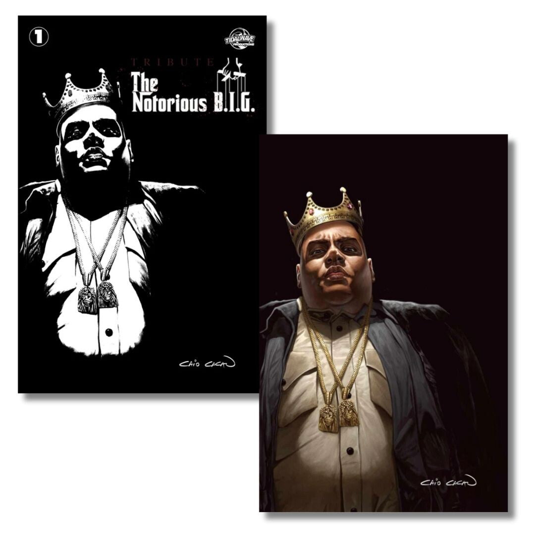 TRIBUTE NOTORIOUS B.I.G #1 EXCLUSIVE GODFATHER HOMAGE VIRGN/TRADE COMIC LTD 300