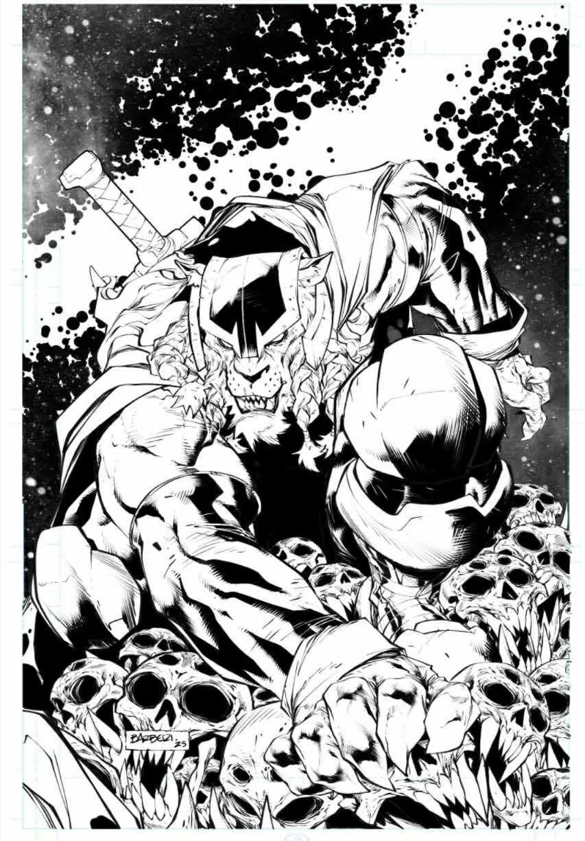 INVINCIBLE UNIVERSE BATTLE BEAST #4 EXCLUSIVE B&W VIRGIN - BARBERI - NEW SEASON