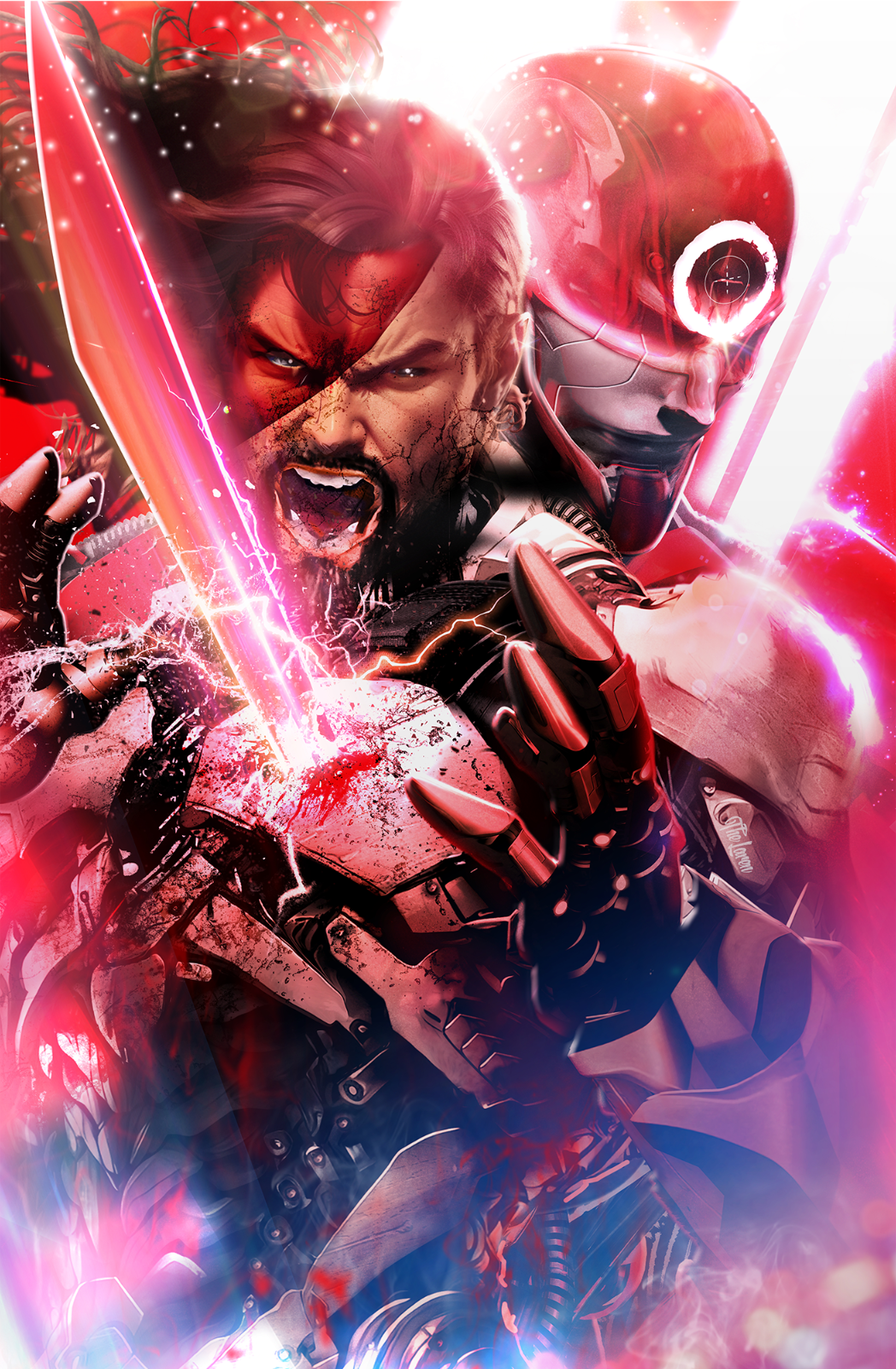 BLOOD RED RAVEN 3 EXCLUSIVE VIRGIN SPOT FOIL & ACTION FIGURE COVER - LE 25