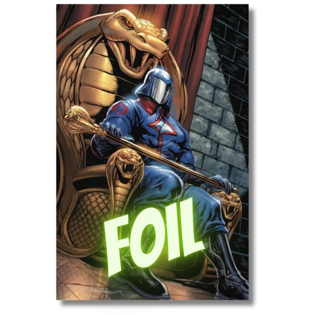 GI JOE #1 TYLER KIRKHAM VIRGIN FOIL EXCLUSIVE  (2024) COBRA COMMANDER
