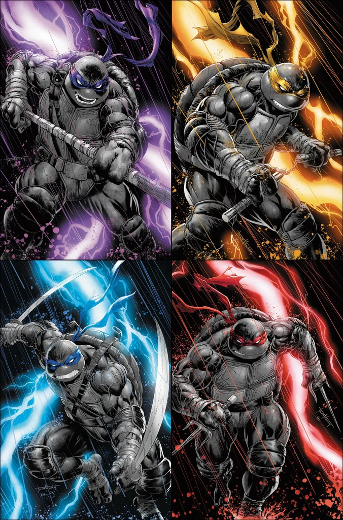 TMNT TEENAGE MUTANT NINJA TURTLES #300 SDCC VIRGIN EXCLUSIVE SET - KIRKHAM
