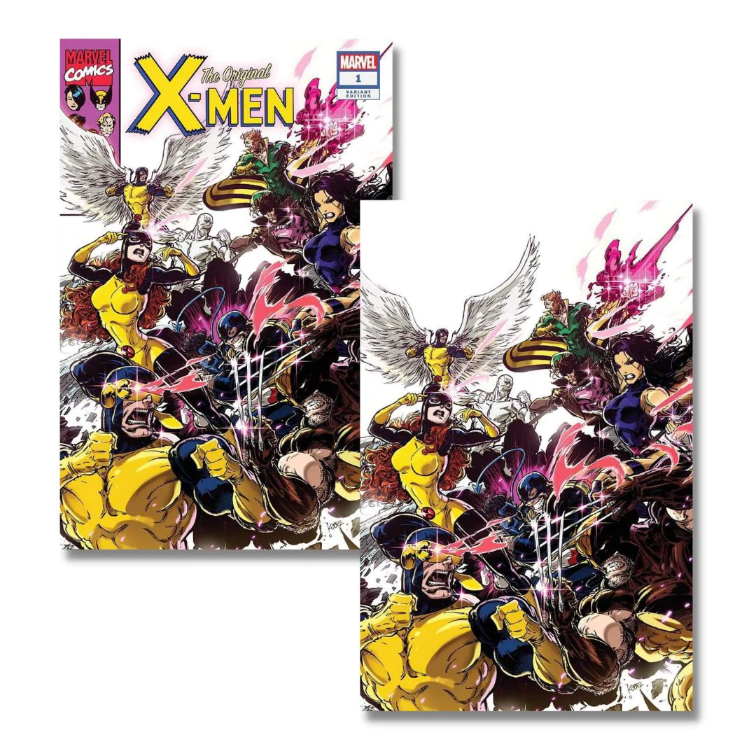 ORIGINAL X-MEN #1 EXCLUSIVE VIRGIN/TRADE - KAARE ANDREWS 90s RETRO - RETURN OF..