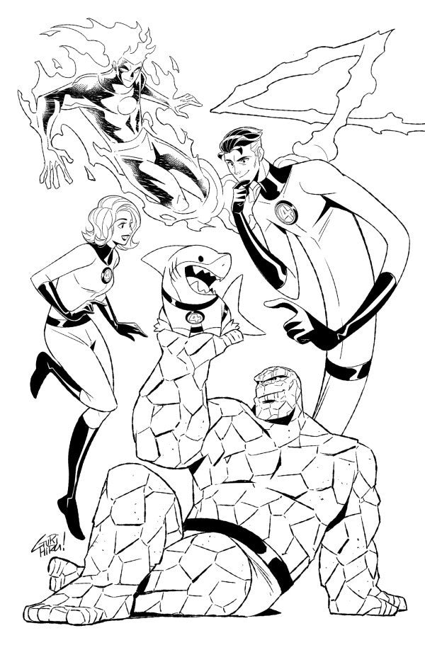 1:25 JEFF The LAND SHARK #1 VIRGIN B&W 2ND PRINT INCENTIVE - GURIHIRU - LOW PRIN