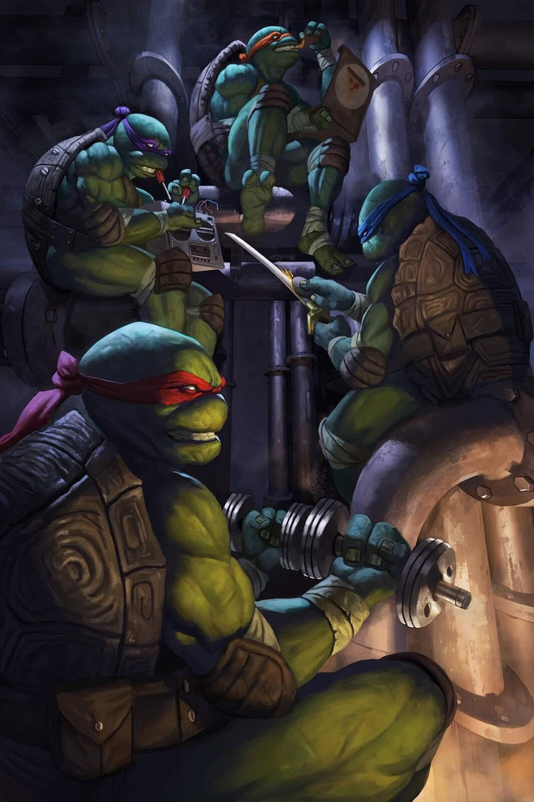 TMNT TEENAGE MUTANT NINJA TURTLES #1 VIRGIN EXCLUSIVE - BARLTING - 2024