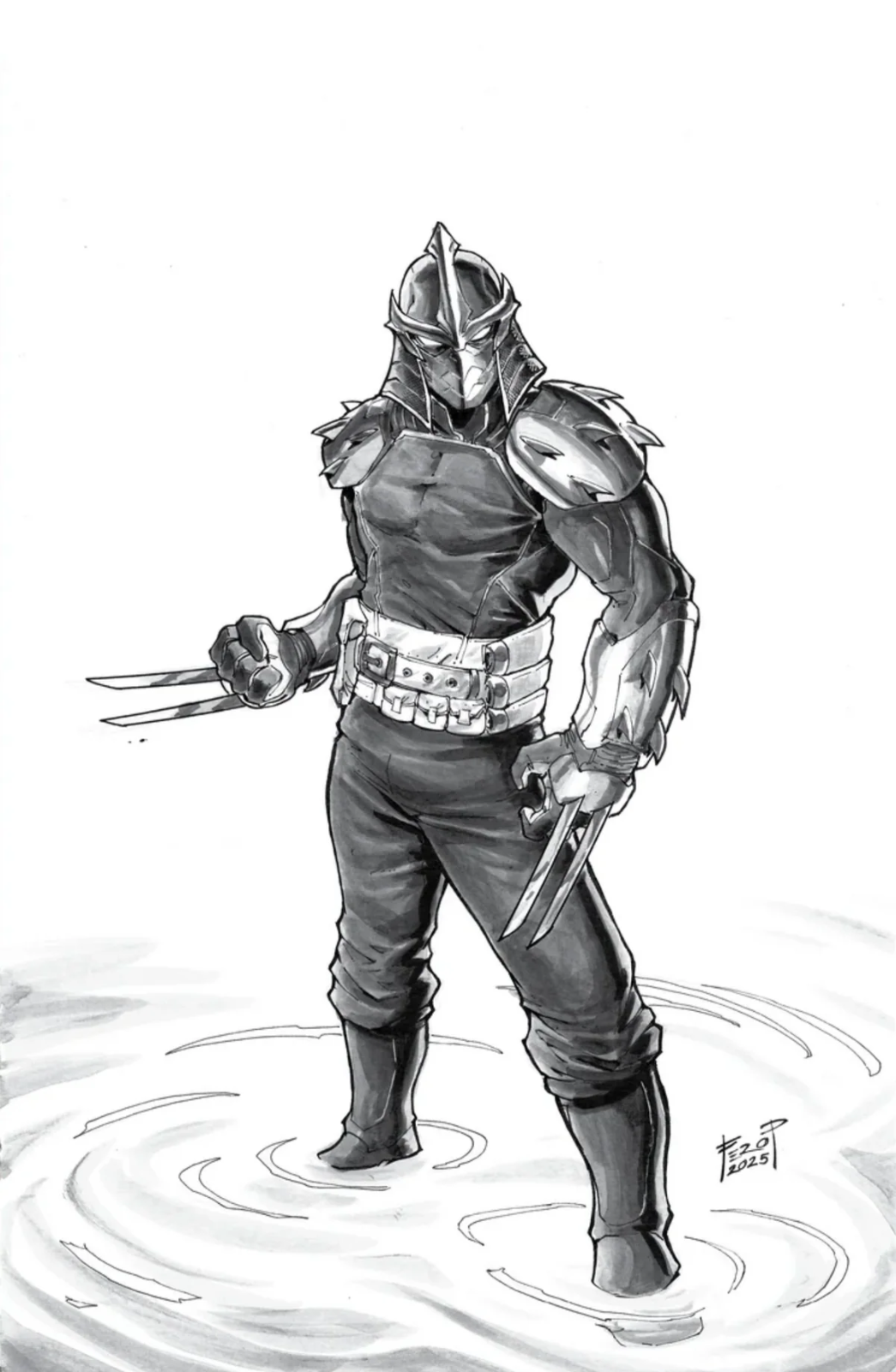 TEENAGE MUTANT NINJA TURTLES SHREDDER #1 EXCLUSIVE VIRGIN/TRADE  SET - FERO PE