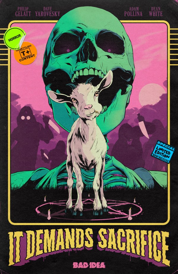 1:25 IT DEMANDS SACRIFICE #1 INCENTIVE RETRO VHS HOMAGE - PRESALE EST SHIP DATE 10/22