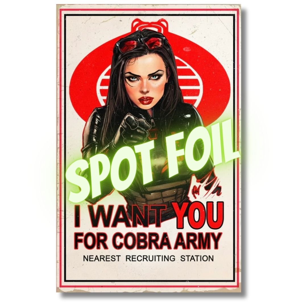 GI JOE SCARLETT #317 EXCLUSIVE FOIL & VIRGIN HOMAGE - POULAT