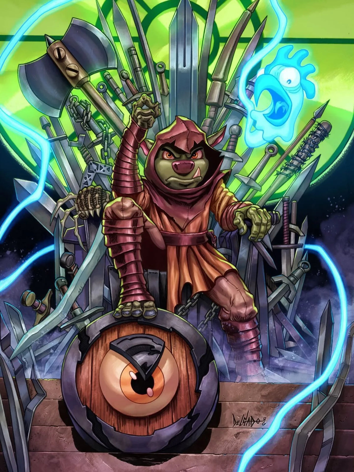 D'ORC #7 VIRGIN EXCLUSIVE GAME OF THRONES HOMAGE - KEVIN DELGADO - PRESALE EST SHIP 9/1