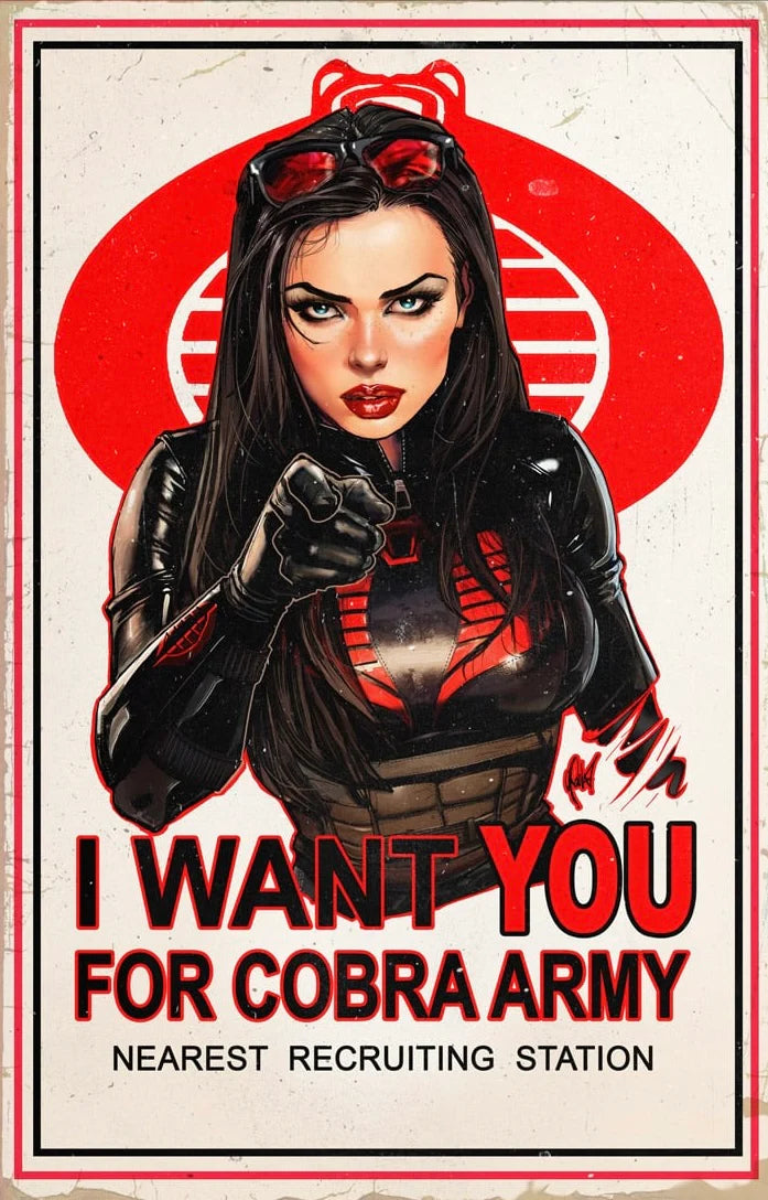 GI JOE SCARLETT #317 EXCLUSIVE FOIL & VIRGIN HOMAGE - POULAT