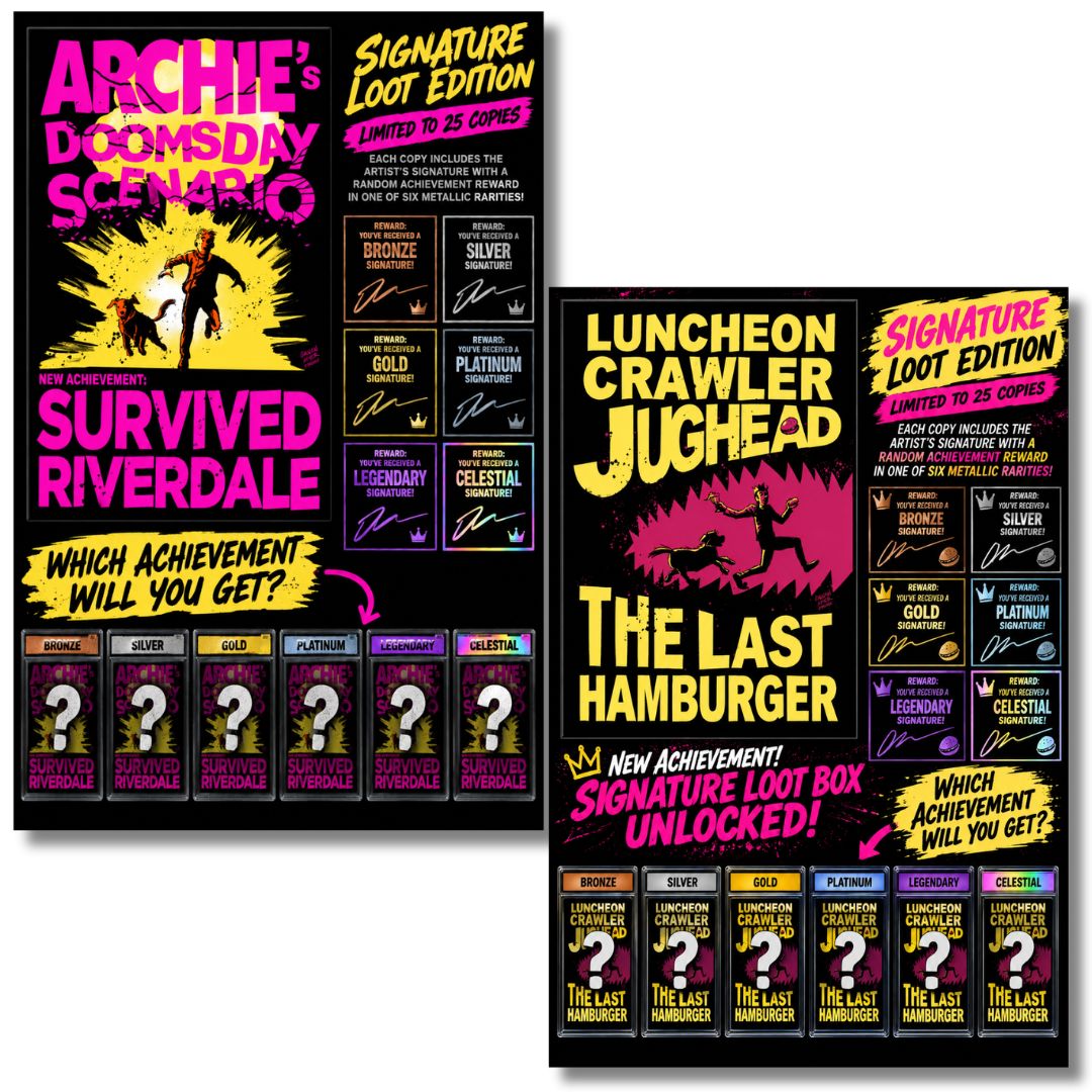 ARCHIE DUNGEON CRAWLER HOMAGE SIGNATURE LOOT MYSTERY EDITION LTD 25 EXCLUSIVE SET - GALVAN - PRESALE EST SHIP 10/25
