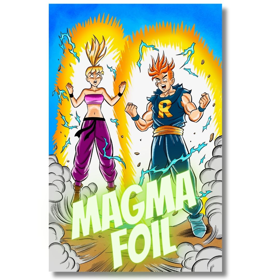 ARCHIE & BETTY SUPER SAIYAN HOMAGE EXCLUSIVE MAGMA FOIL - BY BILL GALVAN LTD 25