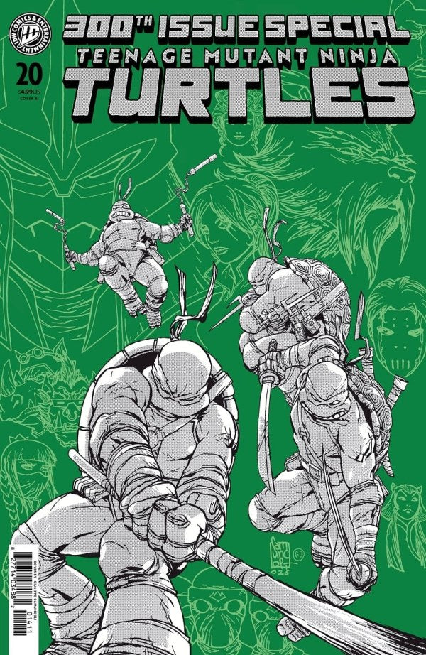 1:100 TMNT TEENAGE MUTANT NINJA TURTLES #300 INCENTIVE - CAMUNCOLI - PRESALE EST SHIP AUG 28TH