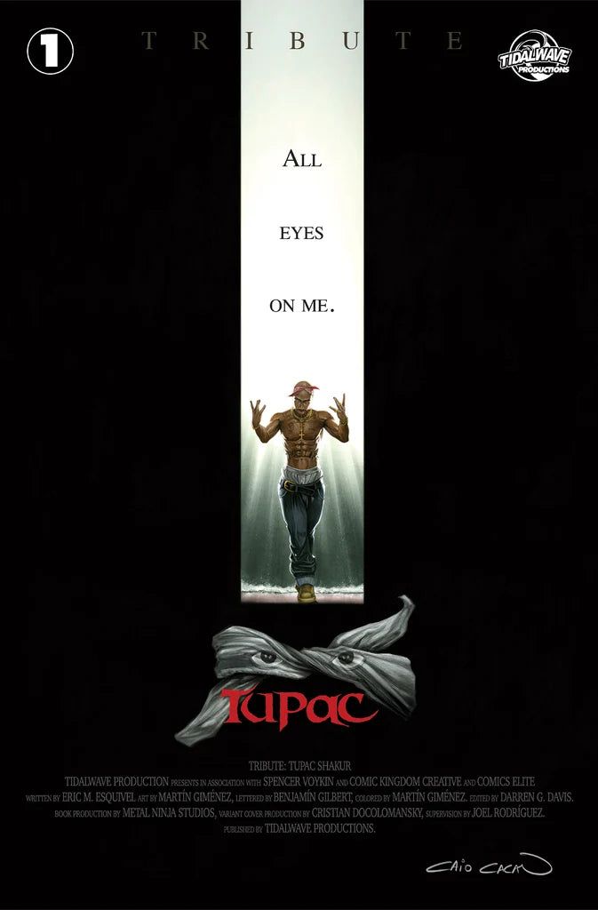 TRIBUTE TUPAC ALL EYES ON ME #1 EXCLUSIVE VIRGIN & TRADE CROW HOMAGE LTD 300