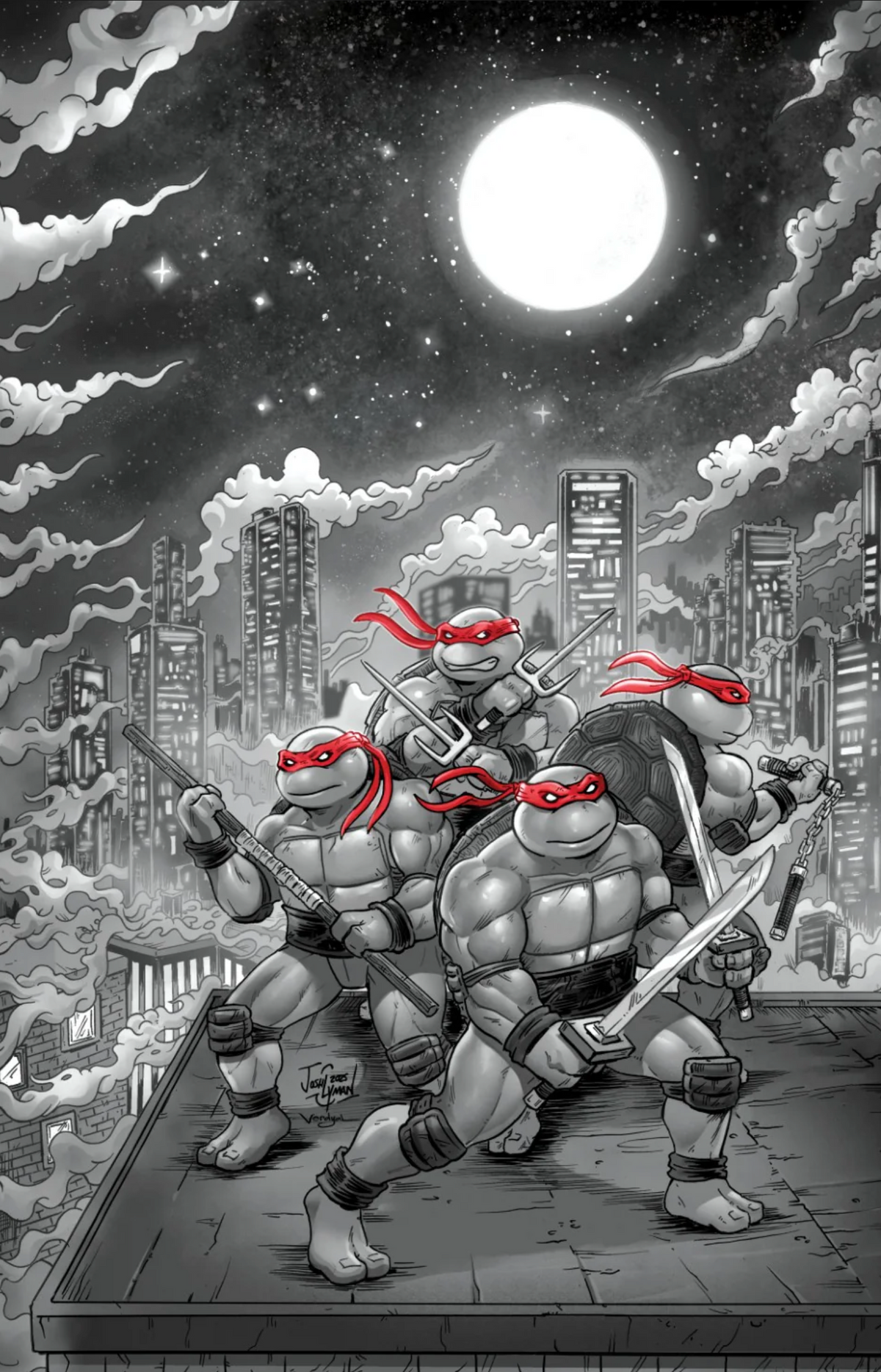 TMNT TEENAGE MUTANT NINJA TURTLES JOURNEYS #1 (2025) - VIRGIN & TRADE EXCLUSIVE - LYMAN
