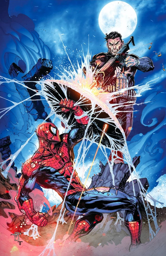 PUNISHER VS SPIDER-MAN #1 SDCC VIRGIN & TRADE EXCLUSIVE SET- URIBE - PRESALE EST SHIP 7/27